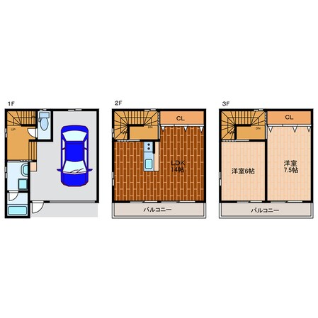 R-Garage助信の物件間取画像